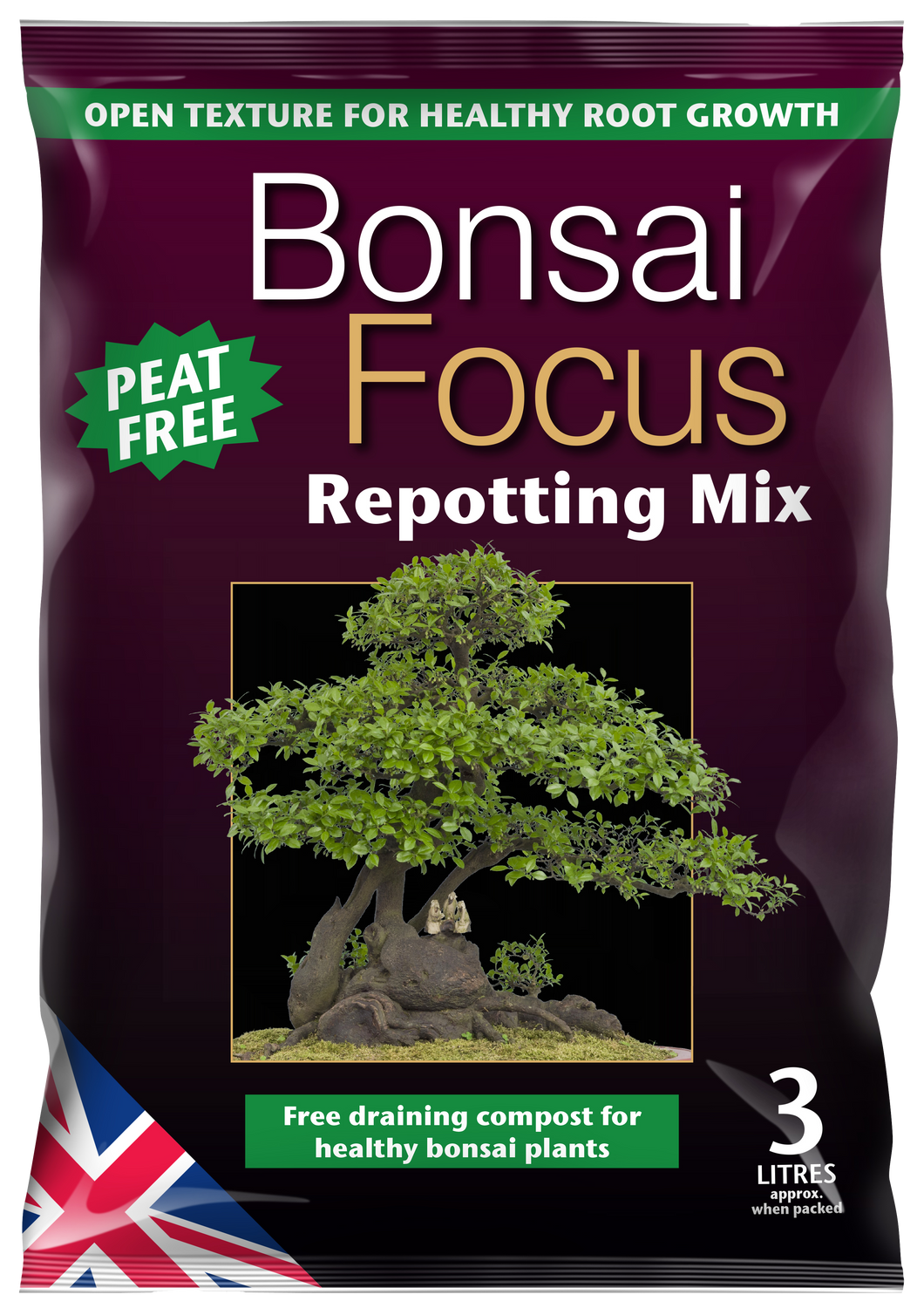 Bonsai Focus Repotting Mix Peat Free 3L