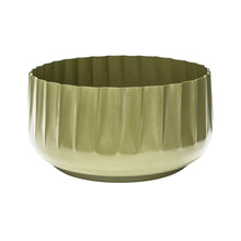 Load image into Gallery viewer, Hudson Green Corrugated Bowl Planter H15cm D30cm
