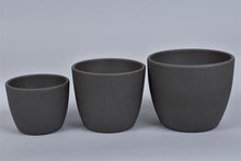 Load image into Gallery viewer, Ceramic Pots Dark Grey
